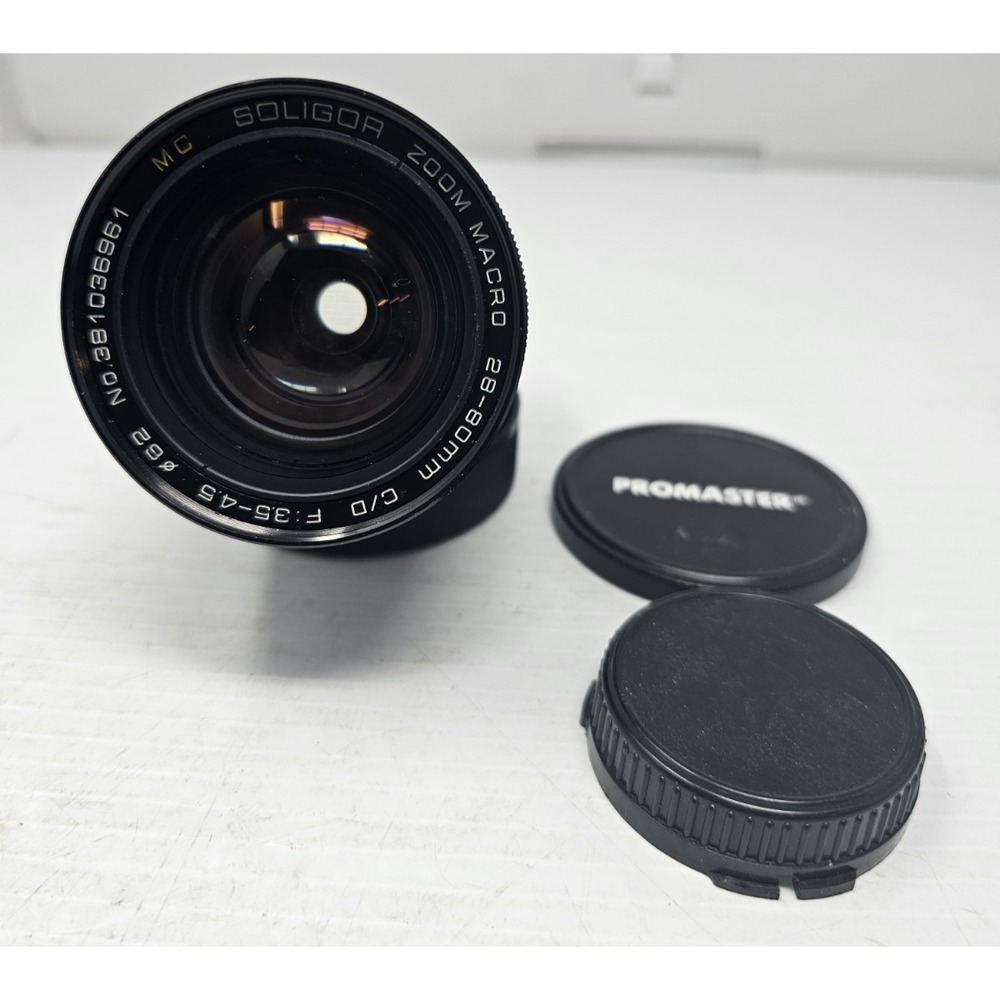 Soligor ZOOM Macro  Lens 28-80mm C/D F:3.5-4.5 Canon Mount‎